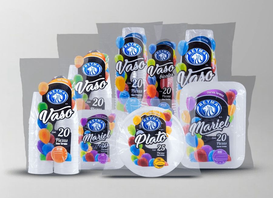 Charolas, vasos y platos para venta al menudeo